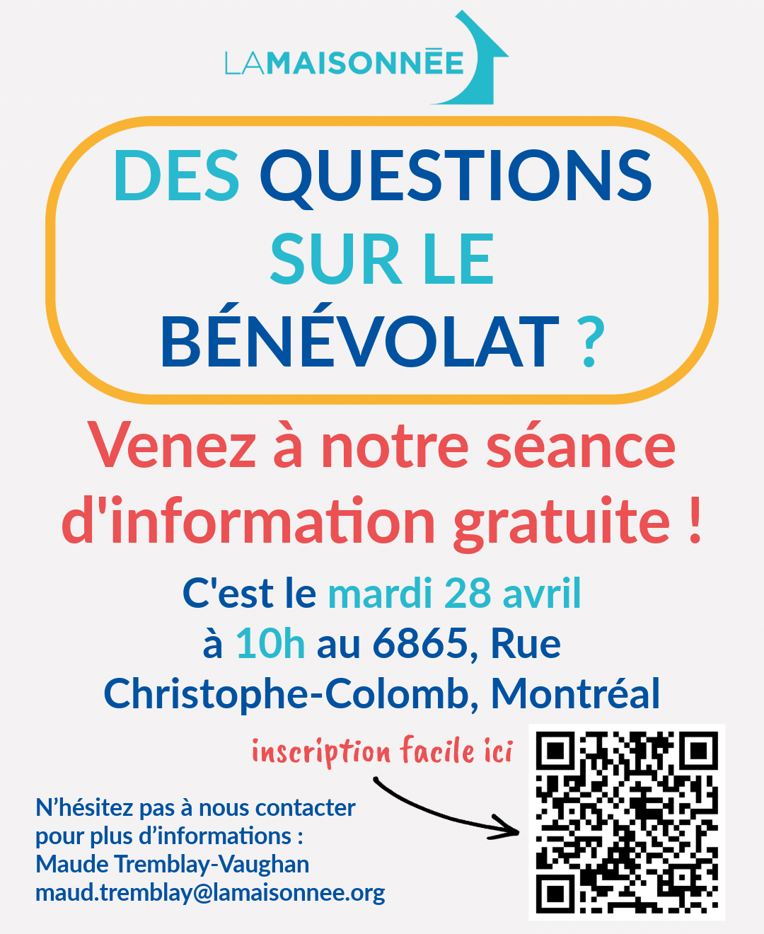 Séance d’information sur le bénévolat